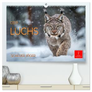 Der Luchs – scheuer Jäger (hochwertiger Premium Wandkalender 2024 DIN A2 quer), Kunstdruck in Hochglanz von Roder,  Peter