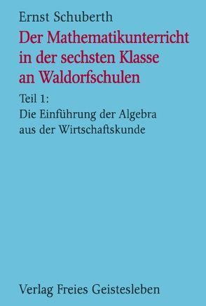 Der Mathematikunterricht in der 6. Klasse an Waldorfschulen von Schuberth,  Ernst