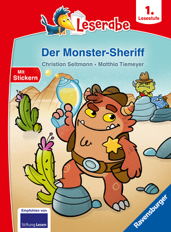 Der Monster-Sheriff – Leserabe ab Klasse 1- Erstlesebuch für Kinder ab 6 Jahren von Seltmann,  Christian, Tiemeyer,  Matthia