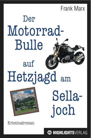 Der Motorrad-Bulle auf Hetzjagd am Sellajoch von Marx,  Frank