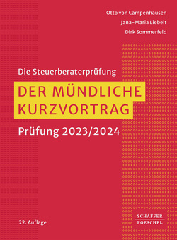 Der mündliche Kurzvortrag von Campenhausen,  Otto von, Liebelt,  Jana-Maria, Sommerfeld,  Dirk