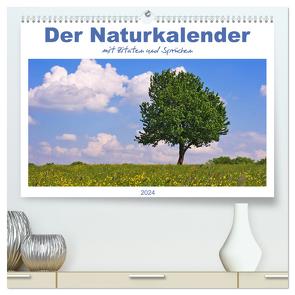 Der Naturkalender mit Zitaten und Sprüchen (hochwertiger Premium Wandkalender 2024 DIN A2 quer), Kunstdruck in Hochglanz von Dölling,  AD DESIGN Photo + PhotoArt,  Angela