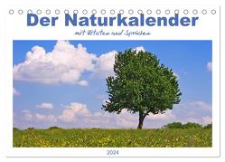 Der Naturkalender mit Zitaten und Sprüchen (Tischkalender 2024 DIN A5 quer), CALVENDO Monatskalender von Dölling,  AD DESIGN Photo + PhotoArt,  Angela