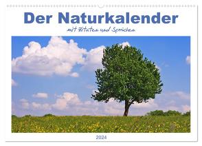 Der Naturkalender mit Zitaten und Sprüchen (Wandkalender 2024 DIN A2 quer), CALVENDO Monatskalender von Dölling,  AD DESIGN Photo + PhotoArt,  Angela