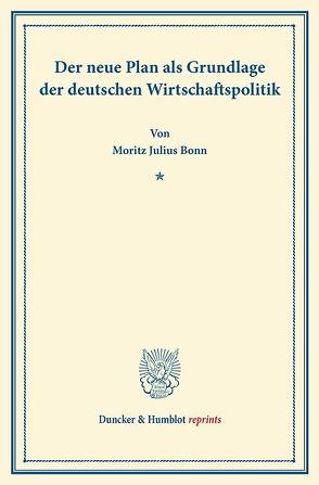 Der neue Plan von Bonn,  Moritz Julius