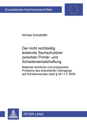 Der nicht rechtzeitig leistende Sachschuldner zwischen Primär- und Schadensersatzhaftung von Schüttlöffel,  Michael
