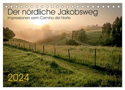 Der nördliche Jakobsweg (Tischkalender 2024 DIN A5 quer), CALVENDO Monatskalender von Hecker,  Rolf