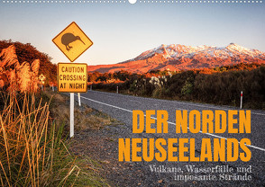 Der Norden Neuseelands: Vulkane, Wasserfälle und imposante Strände (Wandkalender 2024 DIN A2 quer), CALVENDO Monatskalender von Aust,  Gerhard