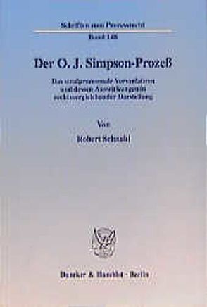 Der O. J. Simpson-Prozeß. von Schnabl,  Robert