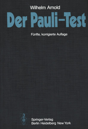 Der Pauli-Test von Arnold,  W.