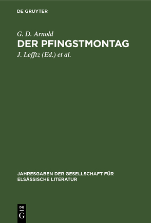 Der Pfingstmontag von Arnold,  G. D., Kamm,  Ph., Lefftz,  J., Marckwald,  E.