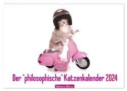 Der „philosophische“ Katzenkalender 2024 (Wandkalender 2024 DIN A2 quer), CALVENDO Monatskalender von Missou,  Madame