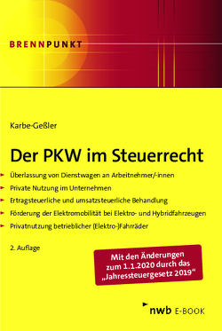 Der PKW im Steuerrecht von Karbe-Geßler,  Daniela
