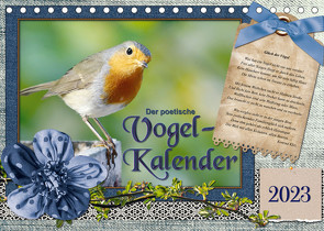 Der poetische Vogelkalender (Tischkalender 2023 DIN A5 quer) von Löwer,  Sabine