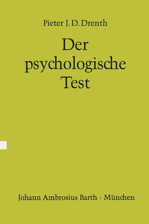 Der psychologische Test von Drenth,  P.J.D., Vontin,  W.