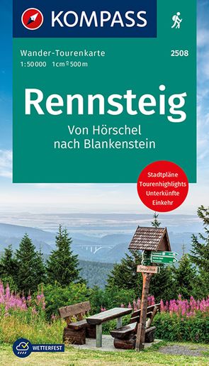 KOMPASS Wander-Tourenkarte Der Rennsteig 1:50.000 von KOMPASS-Karten GmbH