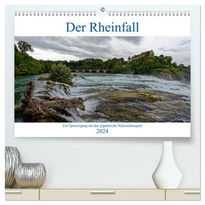 Der Rheinfall – Ein Spaziergang um das gigantische Naturschauspiel (hochwertiger Premium Wandkalender 2024 DIN A2 quer), Kunstdruck in Hochglanz von Eisold,  Hanns-Peter