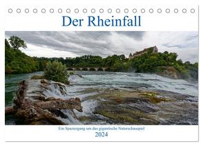 Der Rheinfall – Ein Spaziergang um das gigantische Naturschauspiel (Tischkalender 2024 DIN A5 quer), CALVENDO Monatskalender von Eisold,  Hanns-Peter