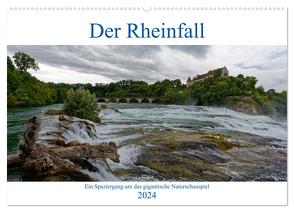 Der Rheinfall – Ein Spaziergang um das gigantische Naturschauspiel (Wandkalender 2024 DIN A2 quer), CALVENDO Monatskalender von Eisold,  Hanns-Peter