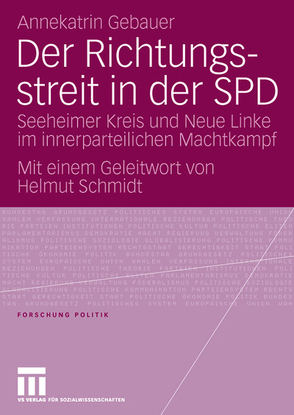 Der Richtungsstreit in der SPD von Gebauer,  Annekatrin