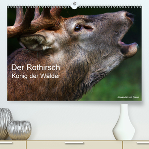 Der Rothirsch, König der Wälder (Premium, hochwertiger DIN A2 Wandkalender 2021, Kunstdruck in Hochglanz) von von Düren,  Alexander