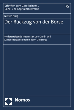 Der Rückzug von der Börse von Krug,  Kirsten