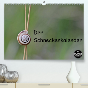 Der Schneckenkalender (Premium, hochwertiger DIN A2 Wandkalender 2023, Kunstdruck in Hochglanz) von Schmutzler-Schaub,  Christine