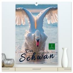 Der Schwan (hochwertiger Premium Wandkalender 2024 DIN A2 hoch), Kunstdruck in Hochglanz von Roder,  Peter