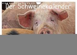 Der Schweinekalender (Wandkalender 2024 DIN A4 quer), CALVENDO Monatskalender von Schmutzler-Schaub,  Christine