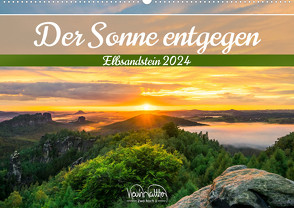 Der Sonne entgegen – Elbsandstein (Wandkalender 2024 DIN A2 quer), CALVENDO Monatskalender von Walther,  Kevin