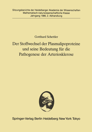 Der Stoffwechsel der Plasmalipoproteine und seine Bedeutung für die Pathogenese der Arteriosklerose von Schettler,  Gotthard