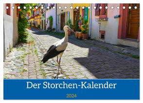 Der Storchenkalender (Tischkalender 2024 DIN A5 quer), CALVENDO Monatskalender von Voigt,  Tanja