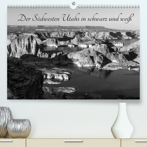Der Südwesten Utahs in schwarz und weiß (Premium, hochwertiger DIN A2 Wandkalender 2022, Kunstdruck in Hochglanz) von Hitzbleck,  Rolf