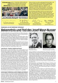 Der Tiroler – Gedenken an ein Südtiroler Schicksal von Andergassen,  Günther, Hartung,  Erhard, Kienesberger,  Peter, Lang,  Roland, Mitterhofer,  Sepp