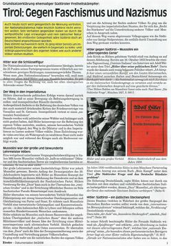 Der Tiroler – Gegen Faschismus und Nazismus von Andergassen,  Günther, Hartung,  Erhard, Kienesberger,  Peter, Mitterhofer,  Sepp