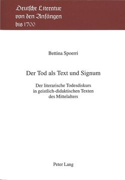 Der Tod als Text und Signum von Spoerri,  Bettina