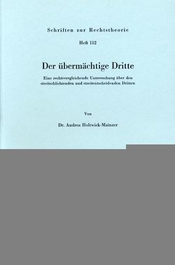 Der übermächtige Dritte. von Holtwick-Mainzer,  Andrea