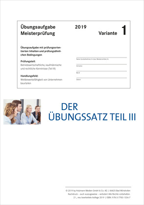 Der Übungssatz Teil III – Variante 1 von Gress,  Bernhard, Semper,  Dr. Lothar