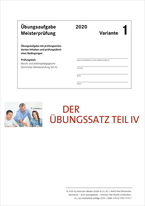 Der Übungssatz Teil IV – Variante 1 von Gress,  Bernhard, Semper,  Dr. Lothar