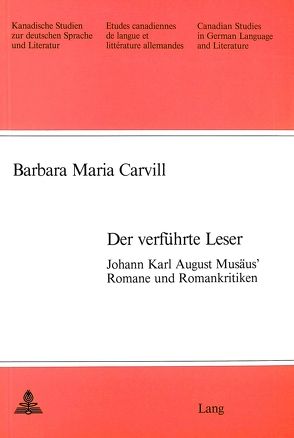 Der verführte Leser von Carvill,  Barbara Maria
