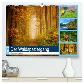 Der Waldspaziergang (hochwertiger Premium Wandkalender 2024 DIN A2 quer), Kunstdruck in Hochglanz von Klapp,  Lutz