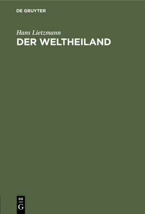 Der Weltheiland von Lietzmann,  Hans