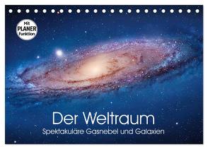 Der Weltraum. Spektakuläre Gasnebel und Galaxien (Tischkalender 2024 DIN A5 quer), CALVENDO Monatskalender von Stanzer,  Elisabeth