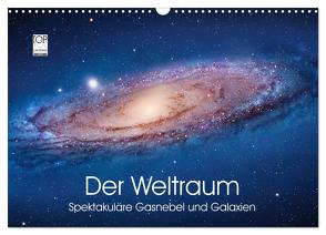Der Weltraum. Spektakuläre Gasnebel und Galaxien (Wandkalender 2024 DIN A3 quer), CALVENDO Monatskalender von Stanzer,  Elisabeth