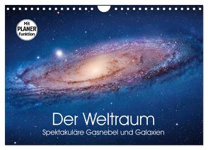 Der Weltraum. Spektakuläre Gasnebel und Galaxien (Wandkalender 2024 DIN A4 quer), CALVENDO Monatskalender von Stanzer,  Elisabeth