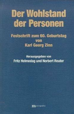 Der Wohlstand der Personen von Helmedag,  Fritz, Reuter,  Norbert