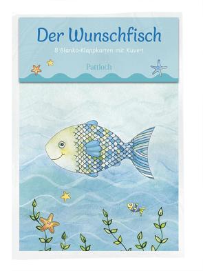 Der Wunschfisch. 8 Blanko-Klappkarten mit Kuvert von Habermeier,  Silvia