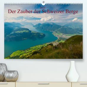 Der Zauber der Schweizer Berge (Premium, hochwertiger DIN A2 Wandkalender 2023, Kunstdruck in Hochglanz) von studio-fifty-five