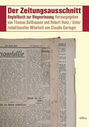 Der Zeitungsausschnitt von Ballhausen,  Thomas, Huez,  Robert