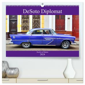 DeSoto Diplomat – Rarität auf Rädern (hochwertiger Premium Wandkalender 2024 DIN A2 quer), Kunstdruck in Hochglanz von von Loewis of Menar,  Henning